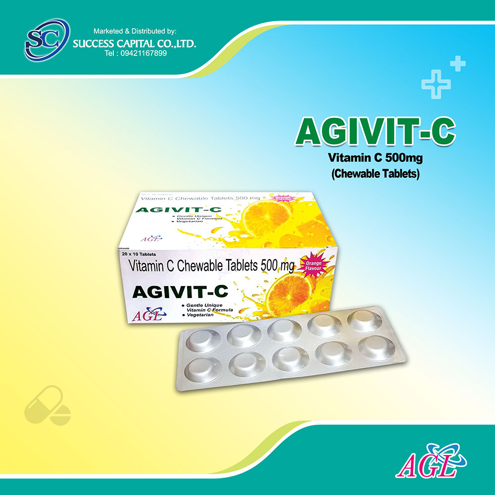 Agivit-C Chewable Tablet (Vitamin C 500mg)